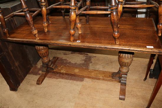 Oak refectory table